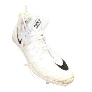 Nike Sz 16 Football Cleats Force Savage White Black 923304-101